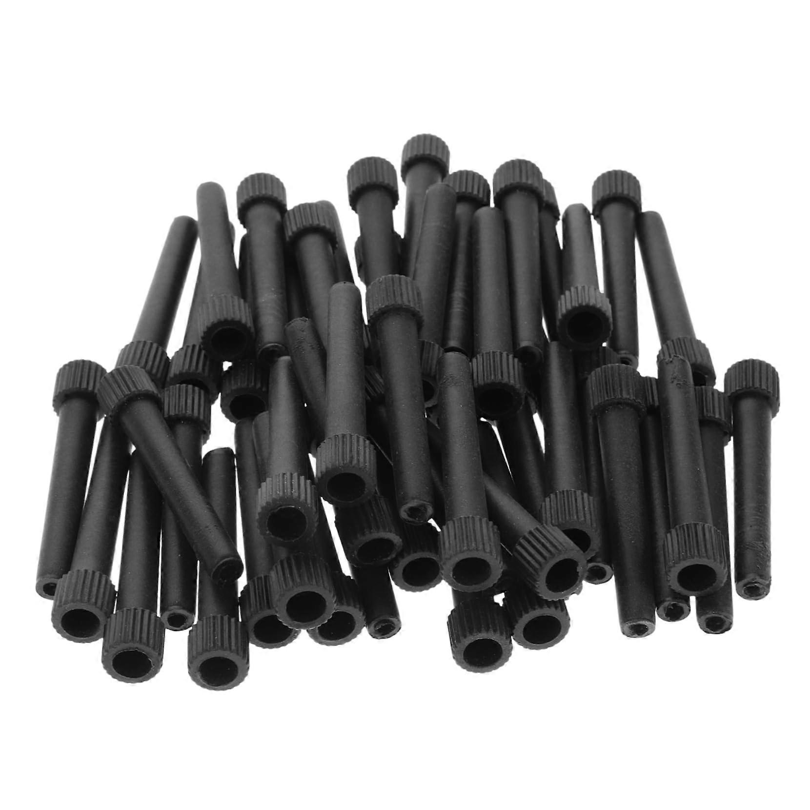 Lamp Knob Replacement Kit for Lighting Fixtures, Black, 5.00 x 0.90 x 0.50 cm, 50 Pieces, Rotary Lamp Knobs