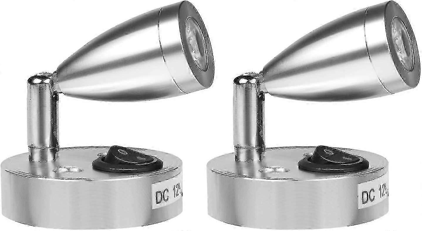 2pcs 3w 12v Led Reading Light For Boat Caravan Motorhome Car, With Its Own