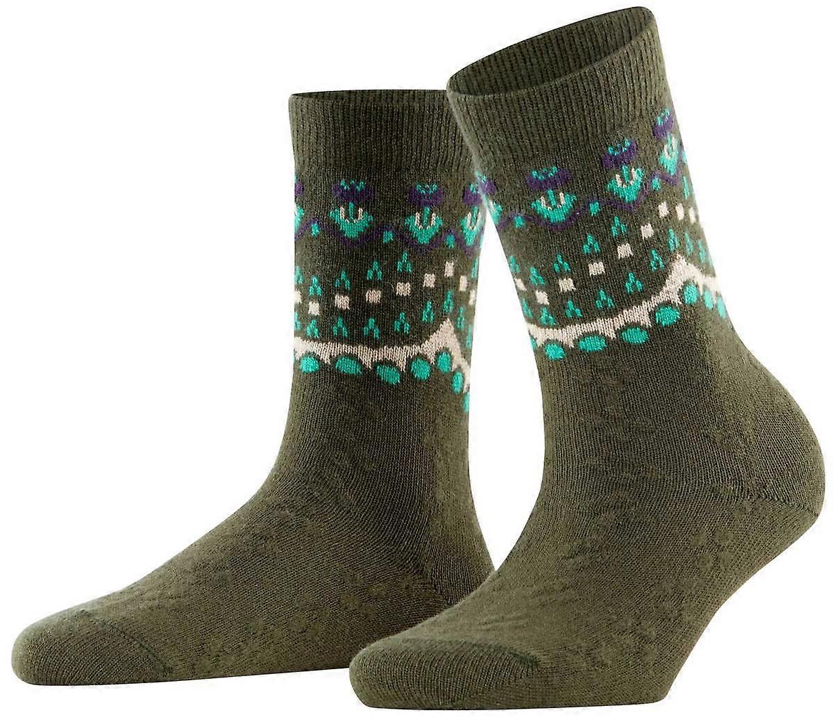 Falke Cosy Wool Special Edition Socks - Artichoke Green