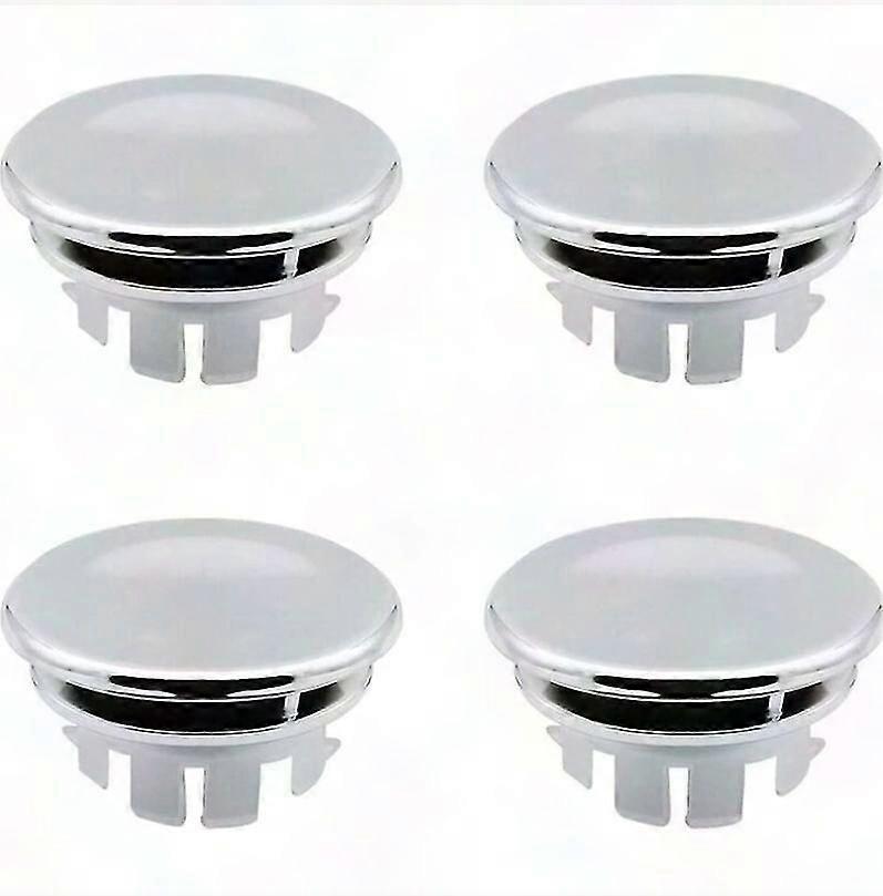 4pcs Sink Overflow Cover Replacement Ring Stopper for Bathroom Kitchen Sink Round Hole Overflow