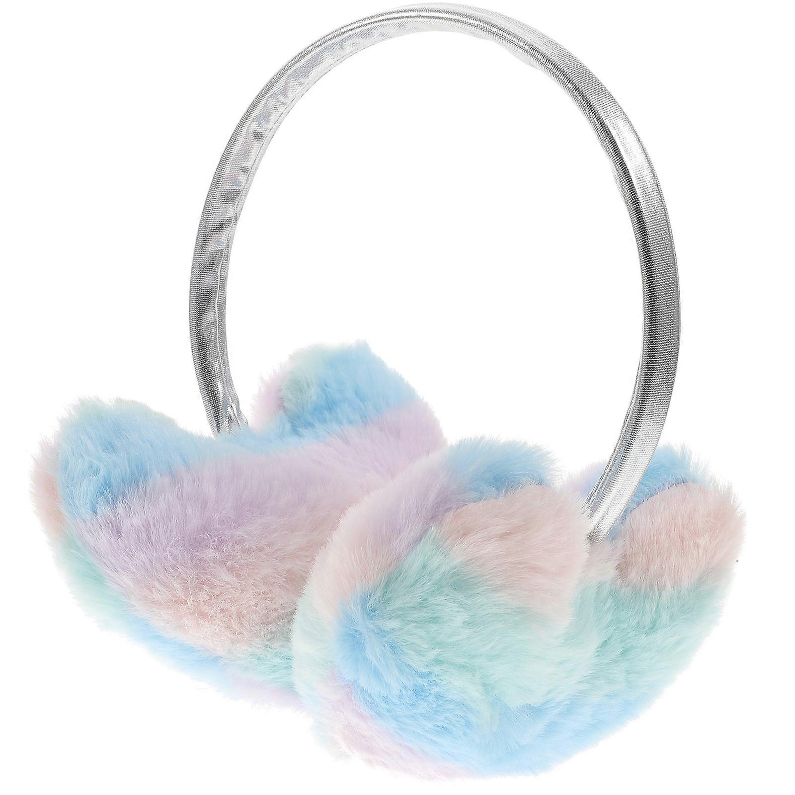 Ear Protection Plush Ear Muffs Heart Shaped for Girls Multi Color Ensuring Noise Reduction 1 Piece