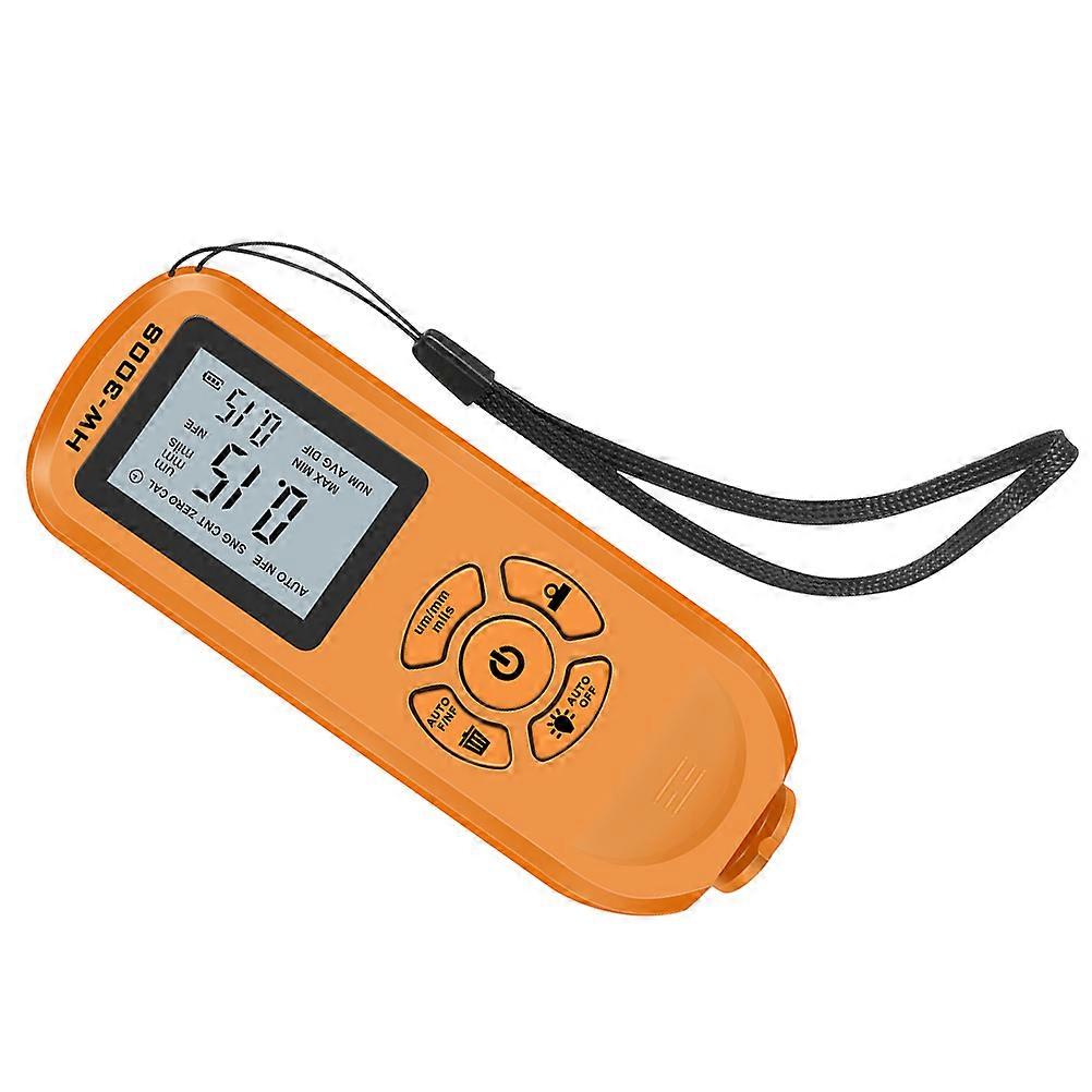 Auto Thickness Gauge Coating Thickness Gauge Automotive Maintenance Abs Orange for Technicians 1 Set