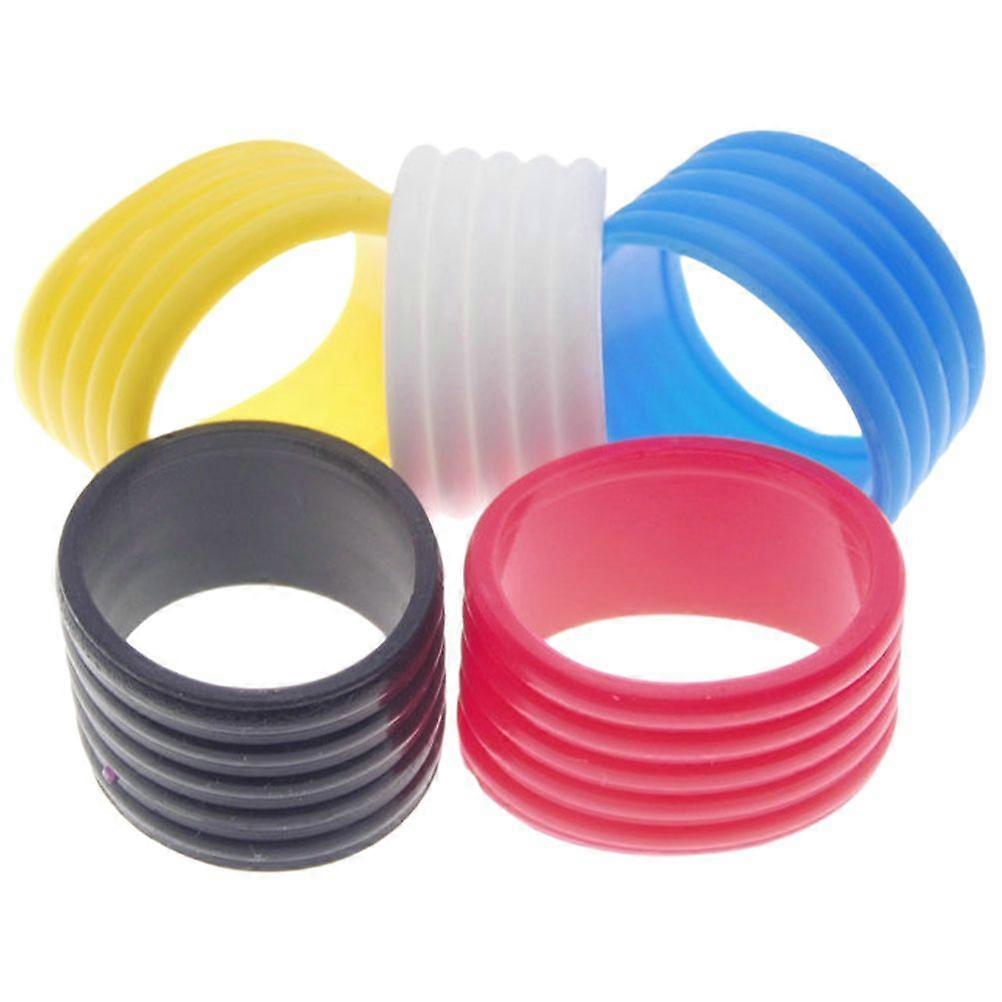 5Pcs Professional Racket Bands Convenient Overgrip Protectors Compact Racket Grip Rings
