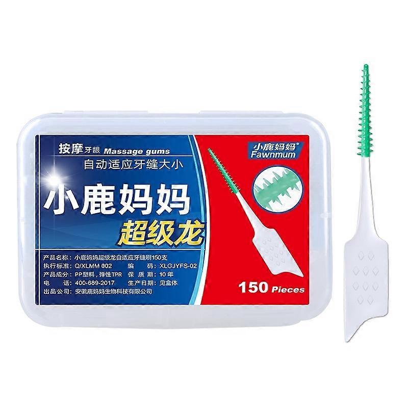 Fawnmum 150pcs /Box Silicone Interdental Brushes 150pcs /Box