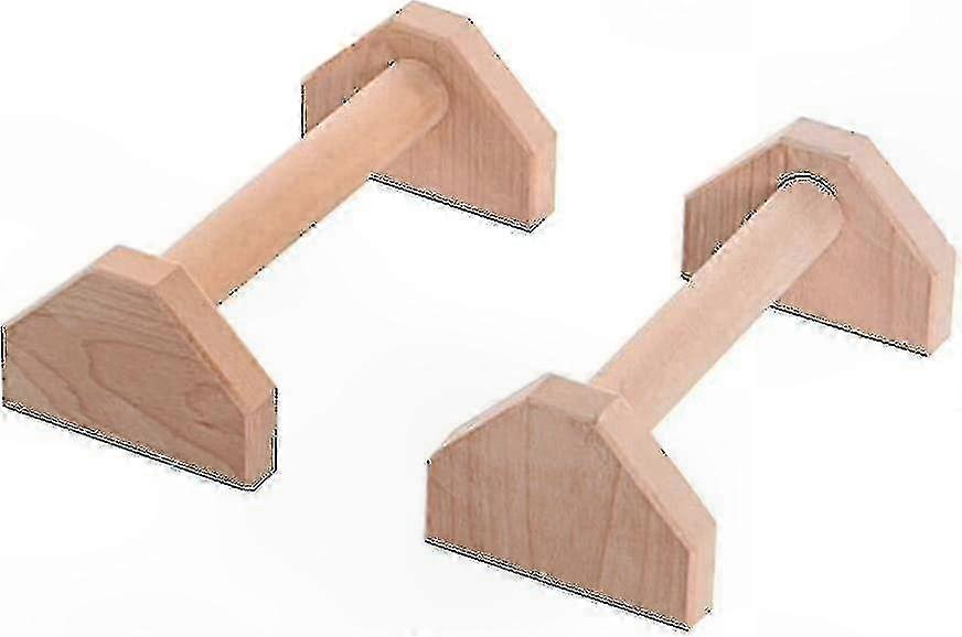 Wooden Fitness Push Up Bars for Handstand and Strength Training Support Stands