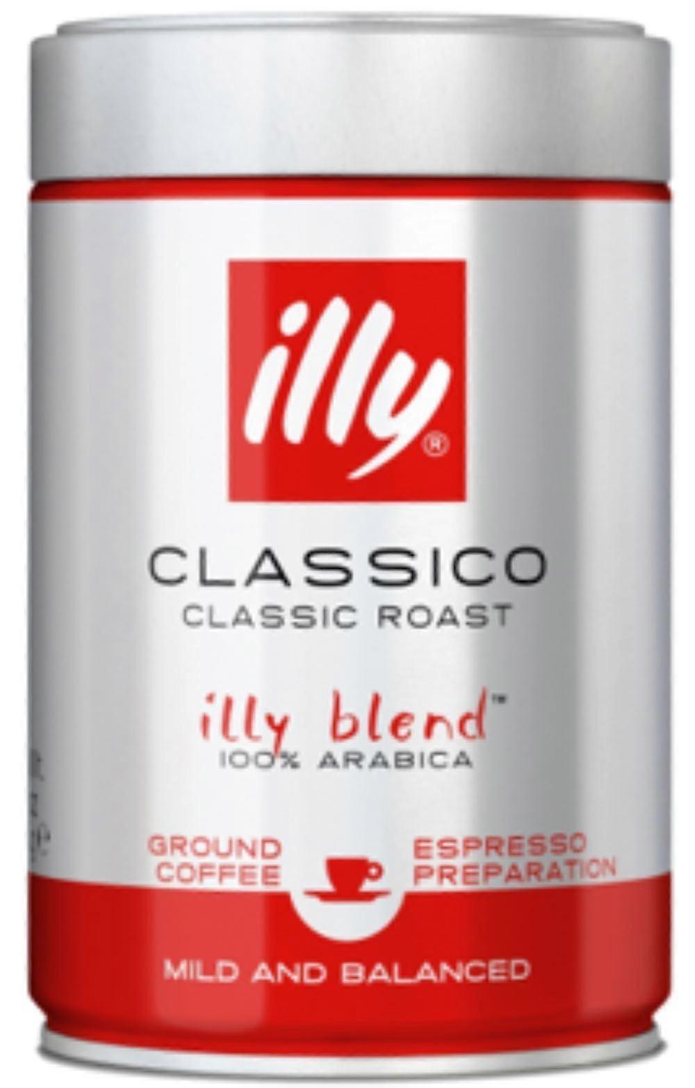 Illy Classico Classic Roast Ground 250g - 4 Pack