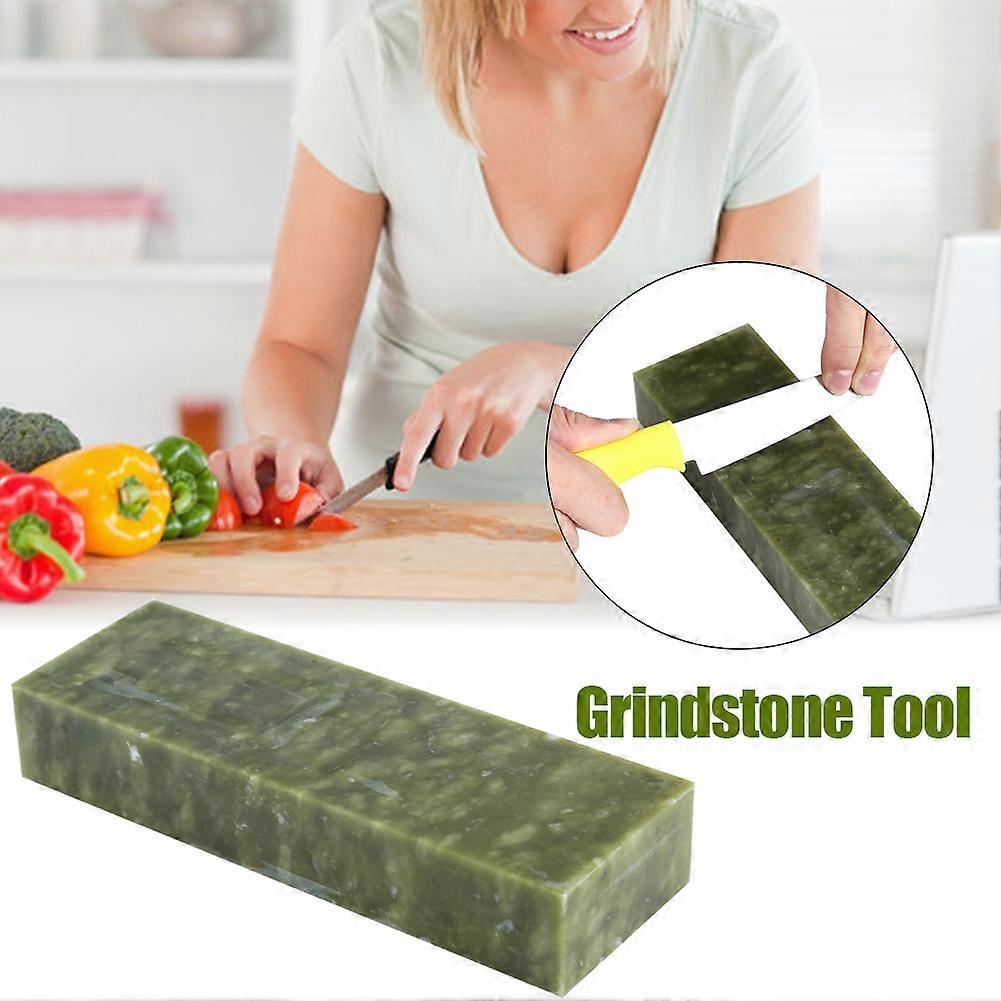 10000# Fine Grit Double-Sided Natural Green Sharpening Stone 18x6x3cm