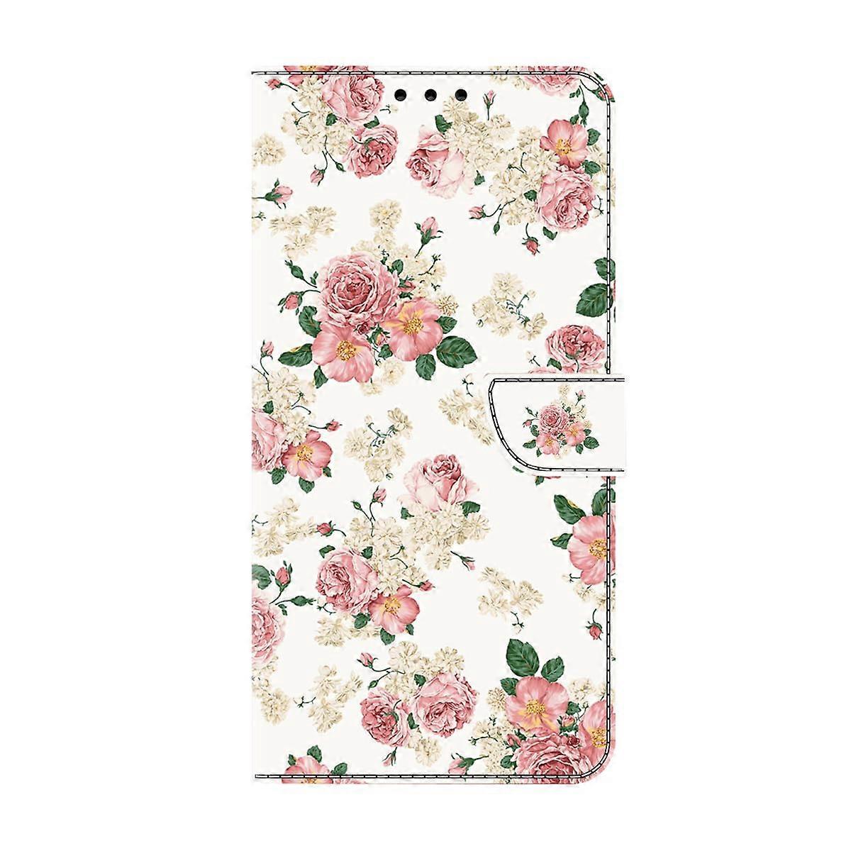 Nokia 5.3 Case, 3D Painted Shockproof Flip Folio Wallet, ID Card Slots, Magnetic Closure, Stand, Peony
