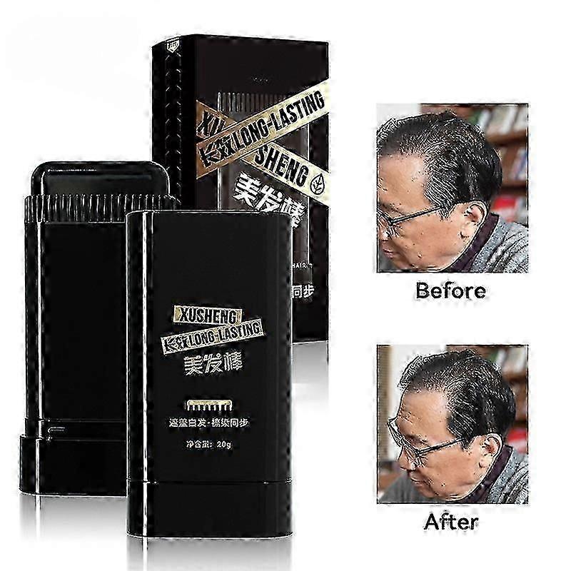 Bezpečná a pohodlná hřebenová barva na vlasy, černá barva na vlasy s hřebenovým aplikátorem, voděodolný a potuvzdorný hřeben na barvení vlasů pro krytí šedých vlasů, 2 v 1 Instan