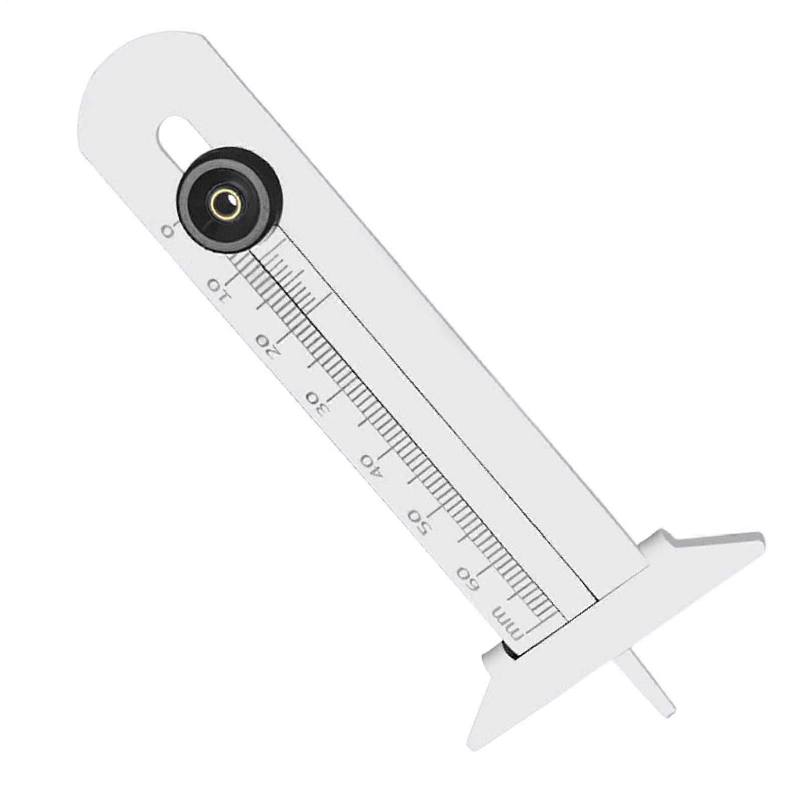 Tread Depth Gauge Tool, T-Shape Stainless Steel Tire Depth Measuring Ruler for Motorcycle and Semi Truck Inspections