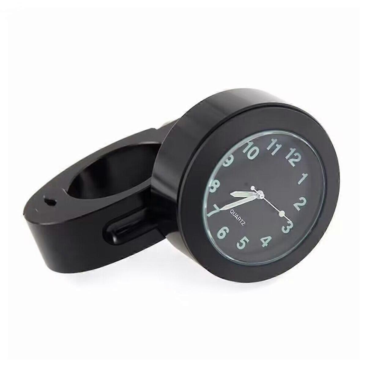 Motorcycle Universal 7/8 Inch Handlebar Watch Clock with Buckle Waterproof Sun-Proof Shockproof Silver