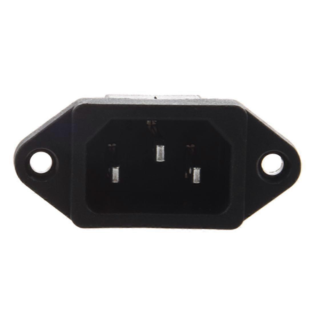 IEC 320 C14 Male Plug 3 Pins PCB Panel Power Inlet Socket Connector