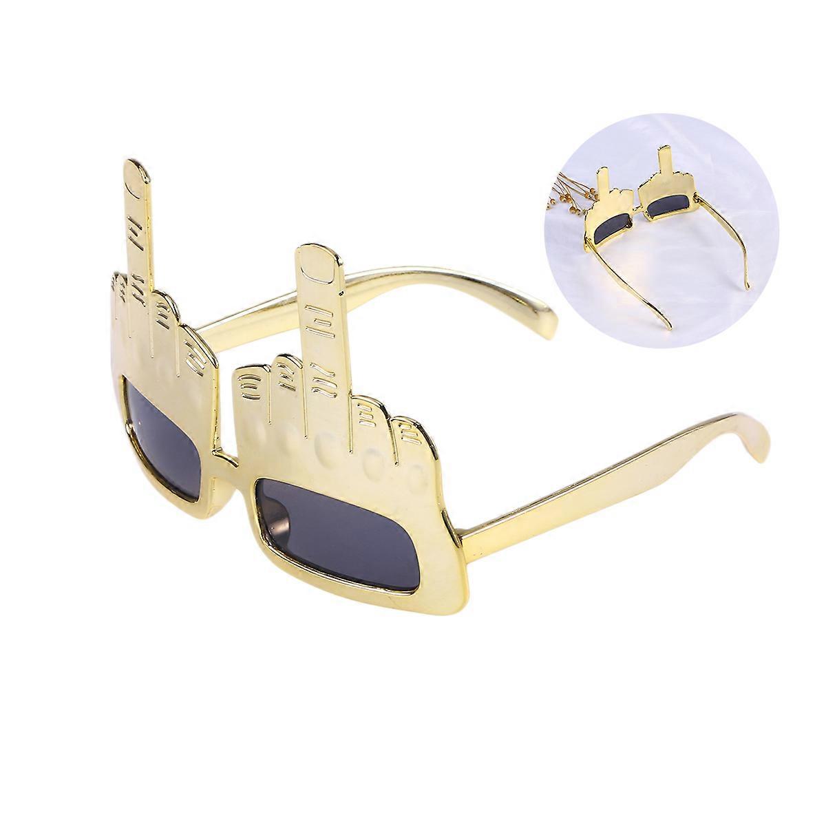 Makeup Party Eyeglasses for Dance with Funny Design Golden