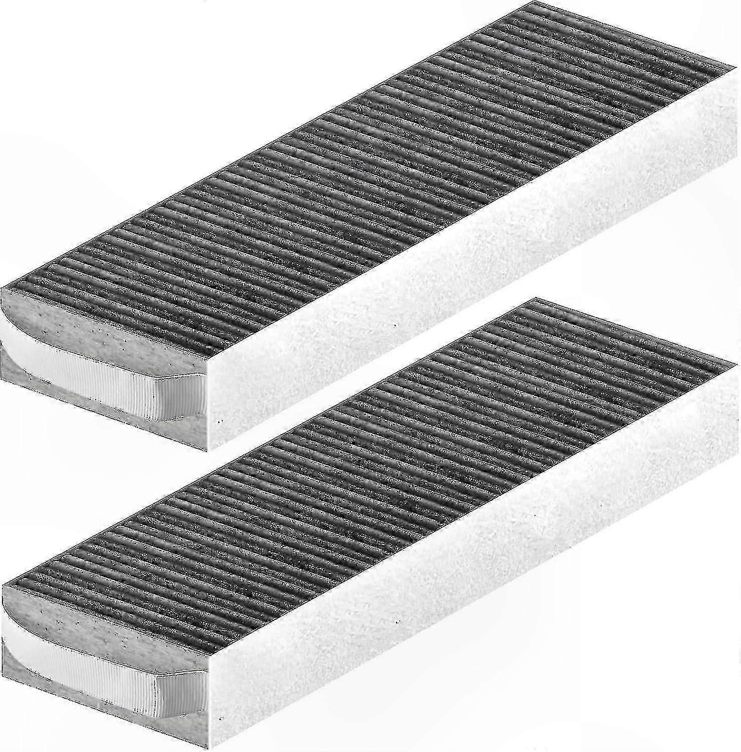 Replacement Carbon Filters for Range Hood, 2-Pack Universal Activated Charcoal Filters for Kitchen Ventilation Systems
