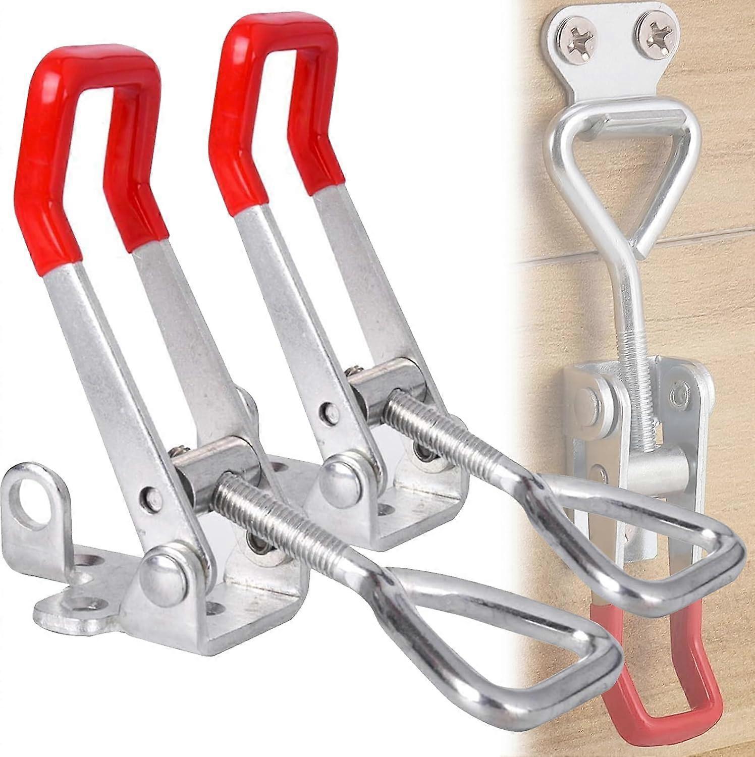 2pcs Toggle Clamps Metal Clamp Fasten Latch Clamping Latches 4002