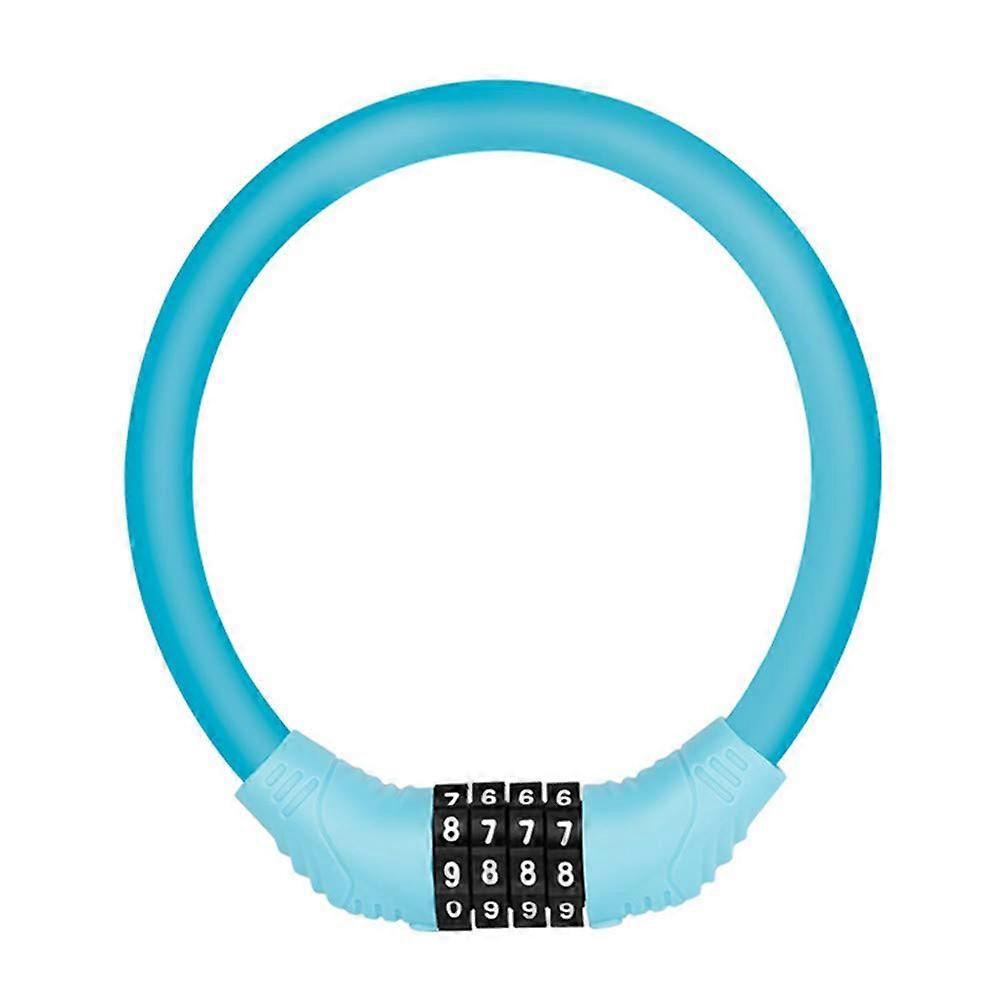 Bike Locks Combination Blue Freesize Bicycle Lock Helmet Lock Wheel Lock For Bikes