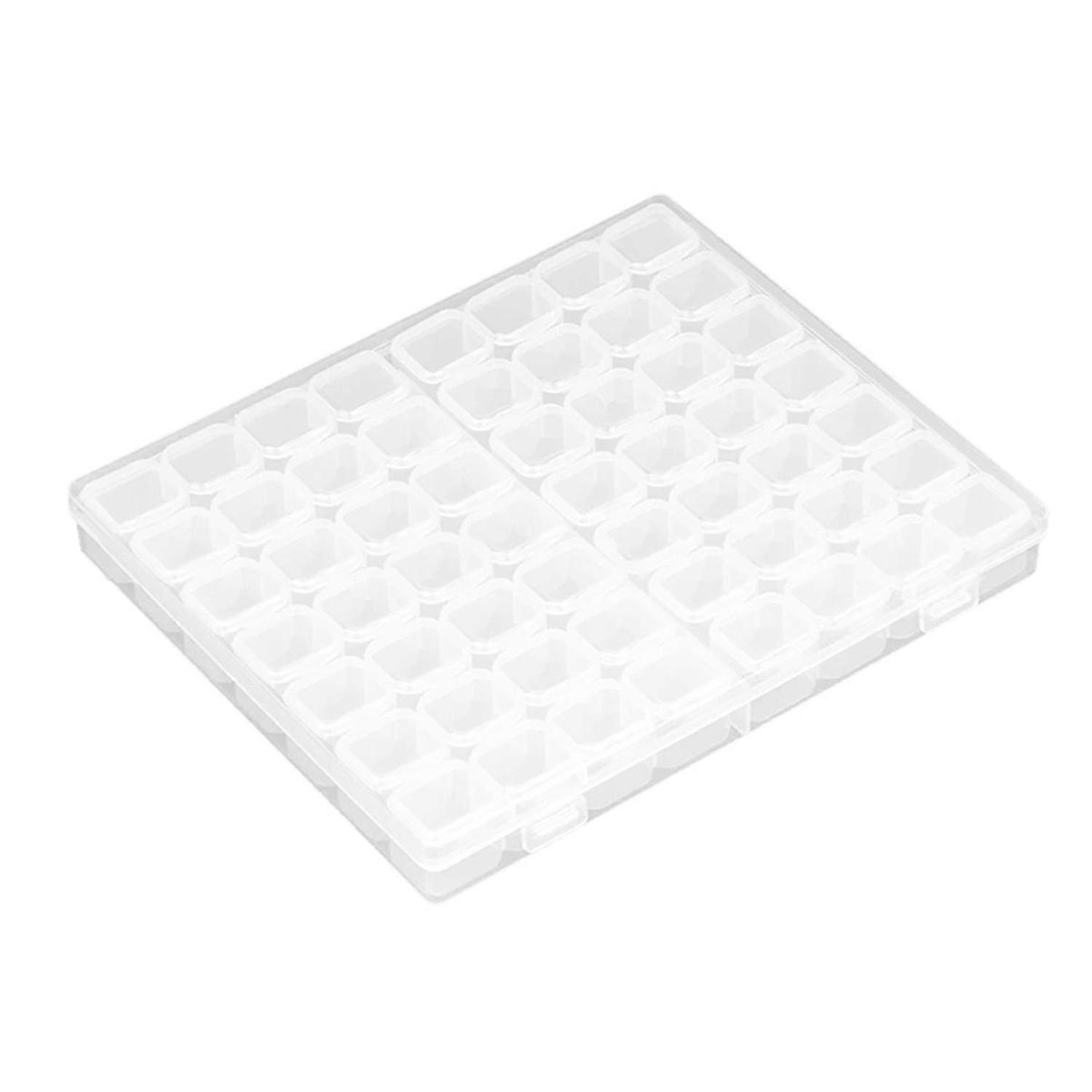 Nail Jewelry Plastic Transparent Storage Box.