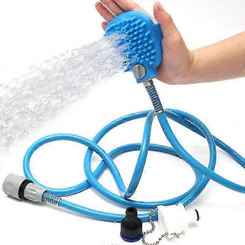 4 in 1 Dog Bath Brush for Dog Washing, Scrubbing, Massaging