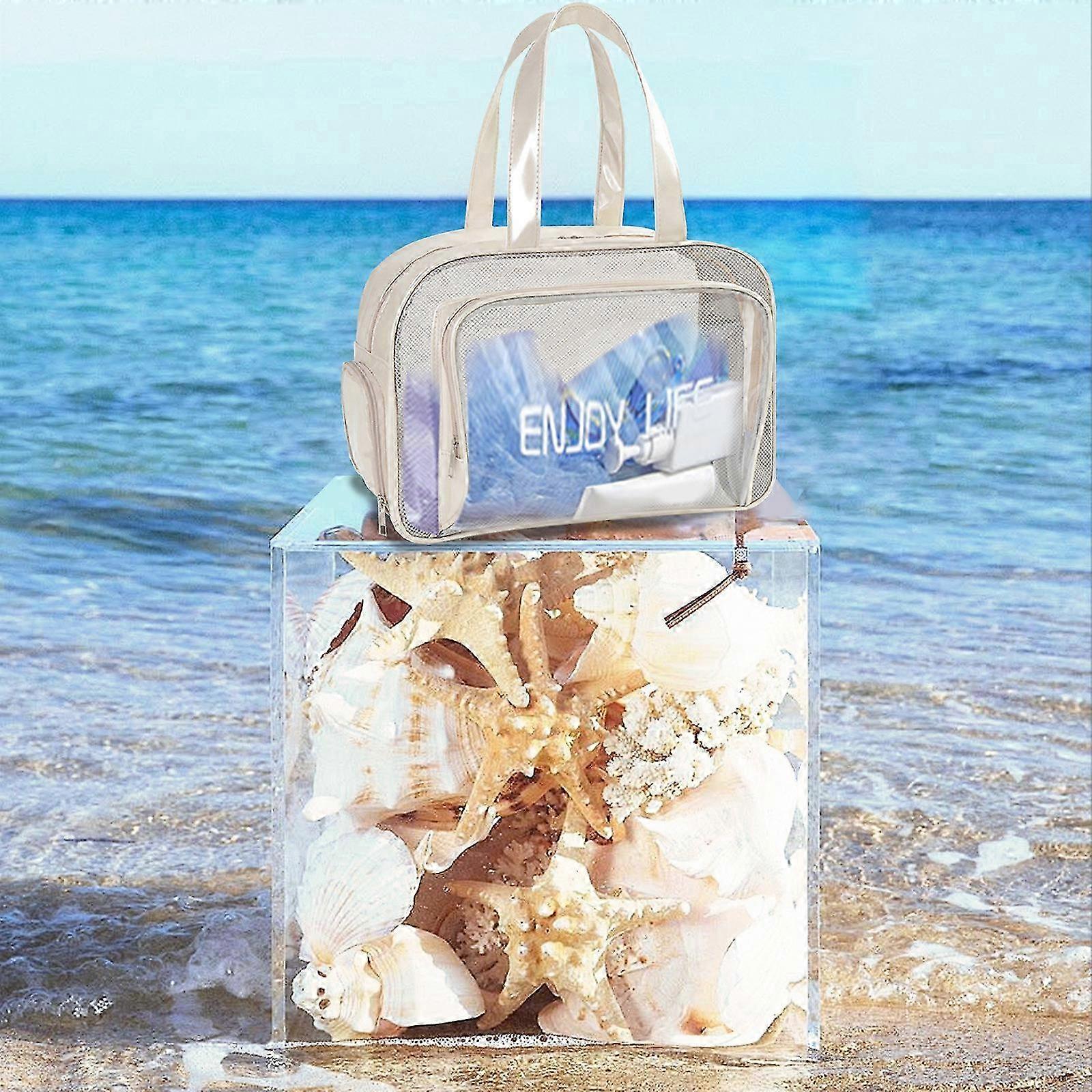 Beach Bags Sandproof Dry And Wet Separation Swimming Bag Mesh Beach Bag For Swim Pool Bag Beach Tote Bag Grocery Storage Net Bag Hiking 2025