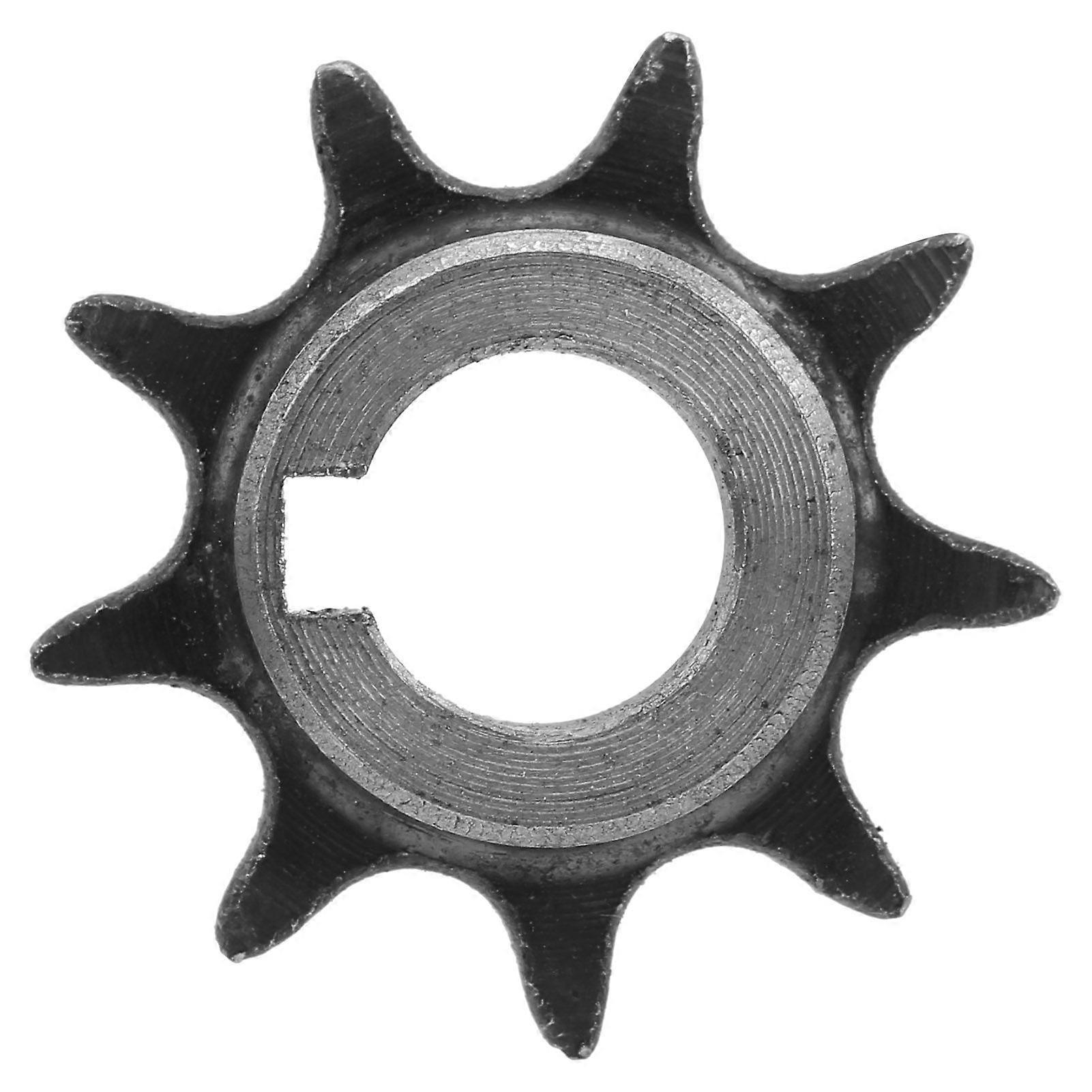 06B 9 Teeth with Key Groove 10mm Inner Diameter Steel Motor Gear Sprocket Accessory