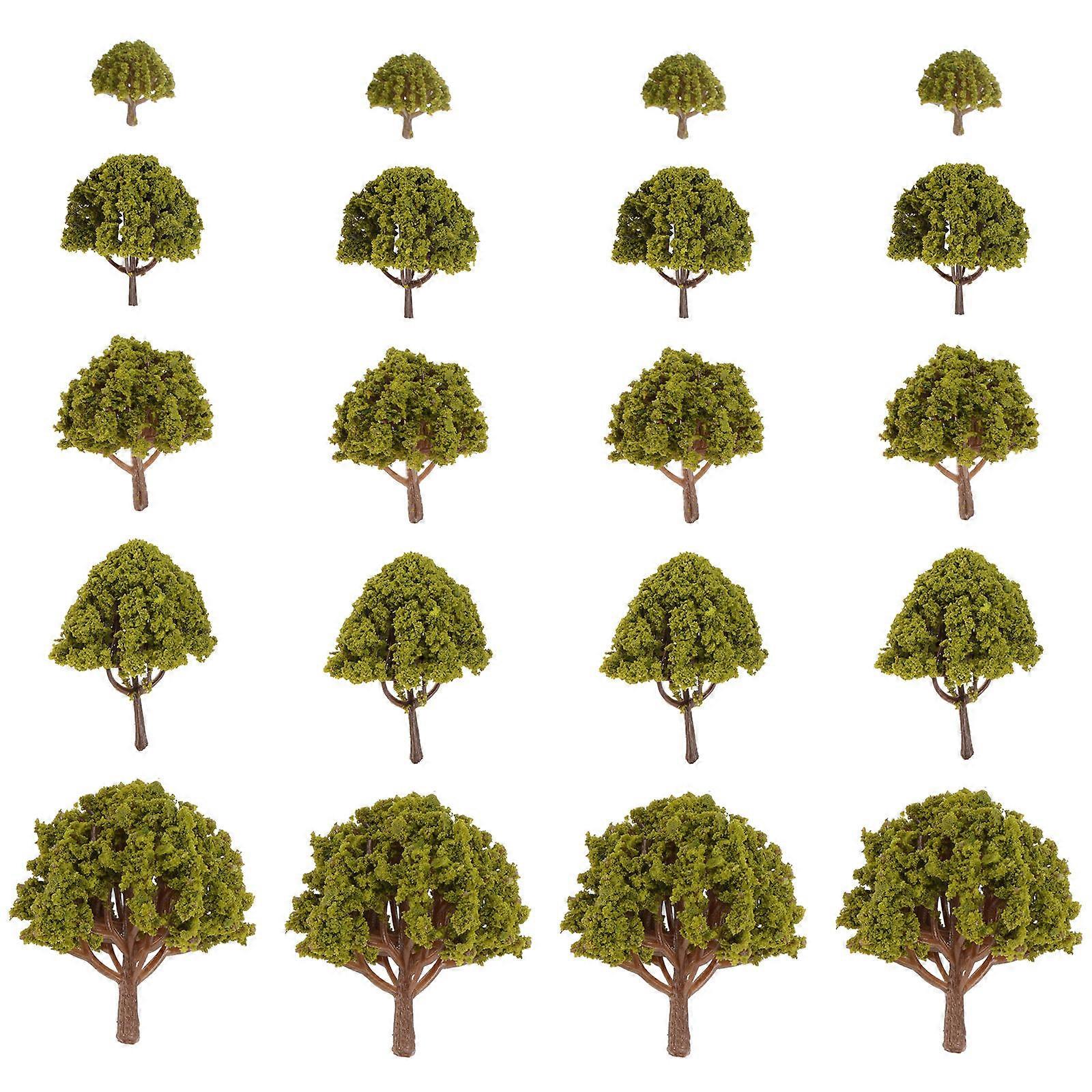 Scenery Landscape Train Model Trees for Gardening Use with 20Pcs Set