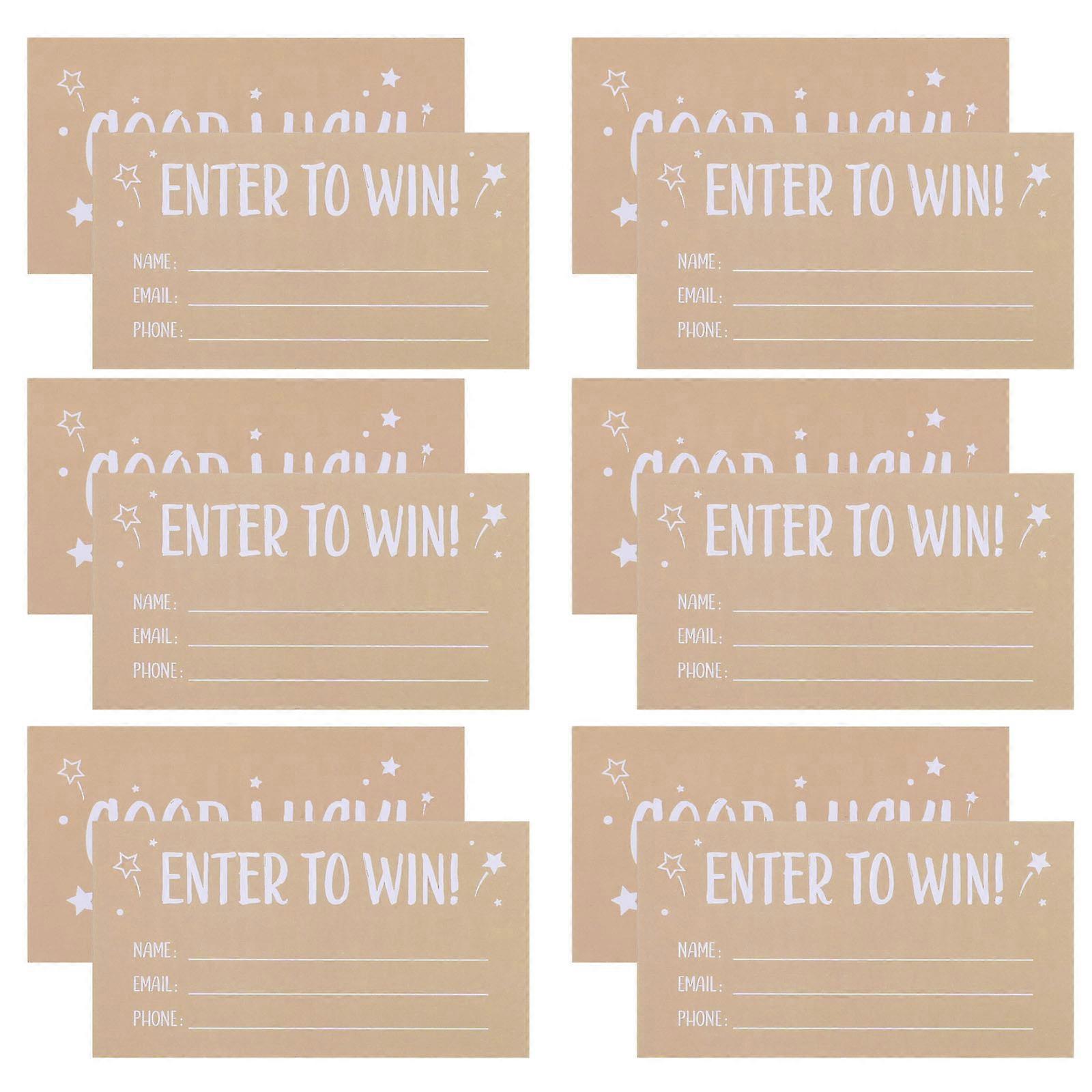 Raffle Tickets Multi Color Entry Form Cards for Contests 400 Pieces