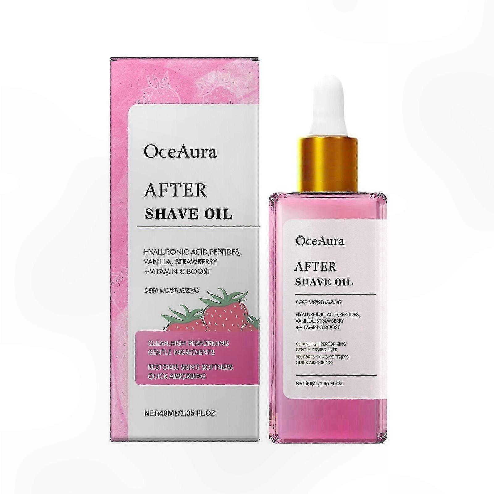 Soothing Post-Shave Oil for Women - Strawberry Vanilla Fragrance, Hydrating Formula for Soft and Smooth Skin, Reduces Ingrown Hairs