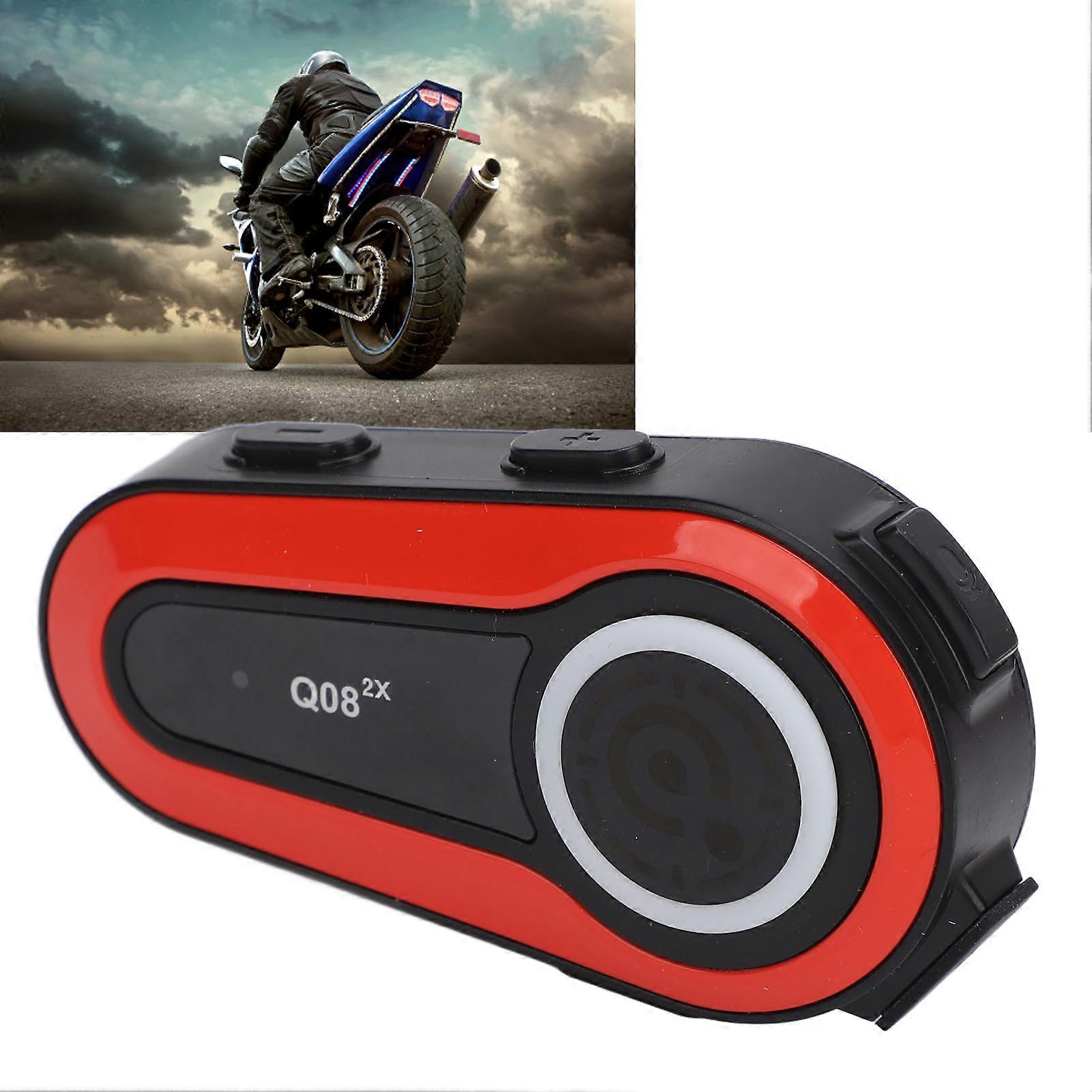 Bluetooth 5.0 Motorcycle Helmet Intercom Headset 1200mAh IPX6