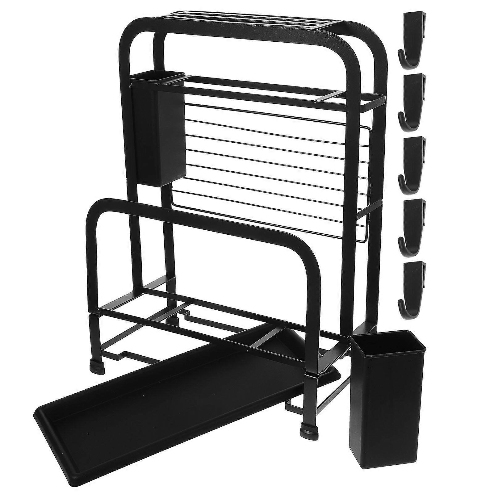 Carbon Steel Cutter Stand Holder Kitchen Utensils Multi-Functional Storage Solution Assorted Color For Easy Organization 1Set