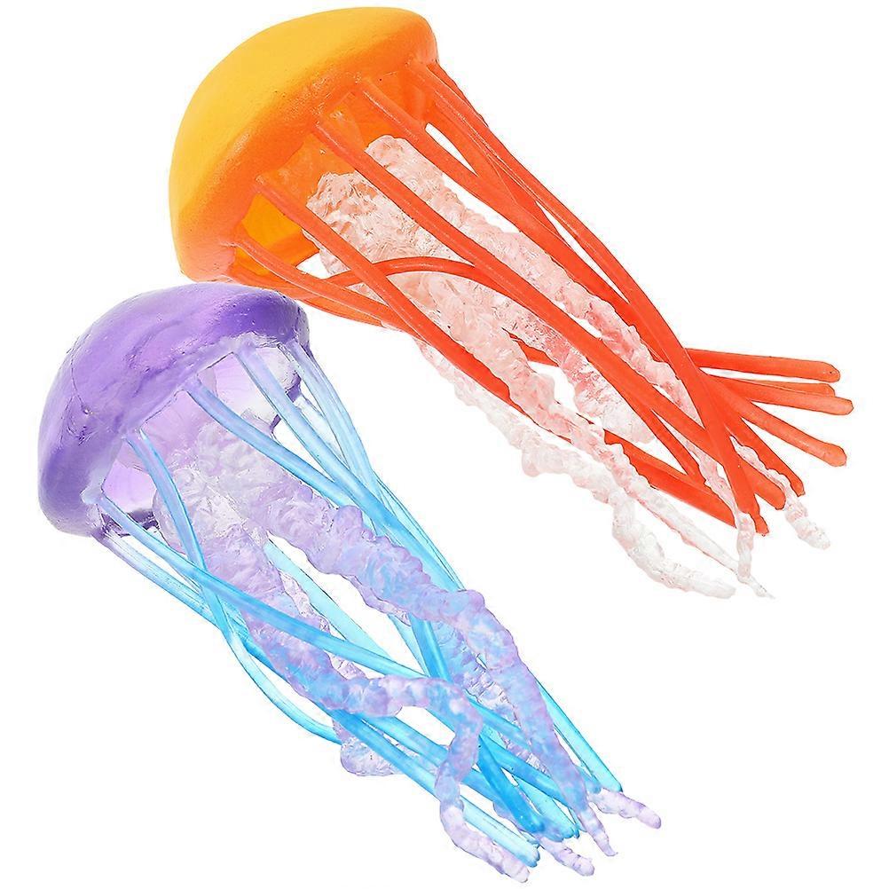 Realistic Jellyfish Model Decorative Jellyfish Figurine for Decor 6Pcs