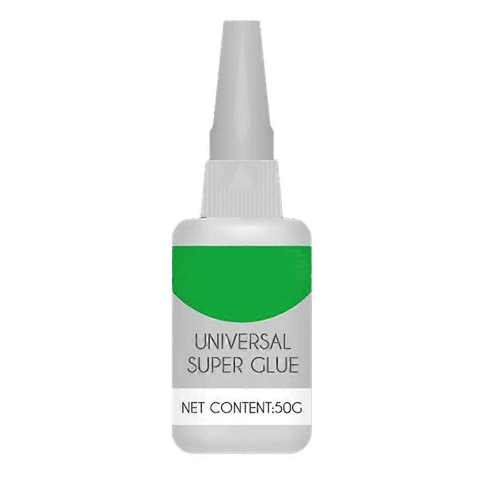 Super Adhesive 50ml Glue Portable Green Bottle for Home Office Shop Hotel with Fast-Drying Formula 1Pcs