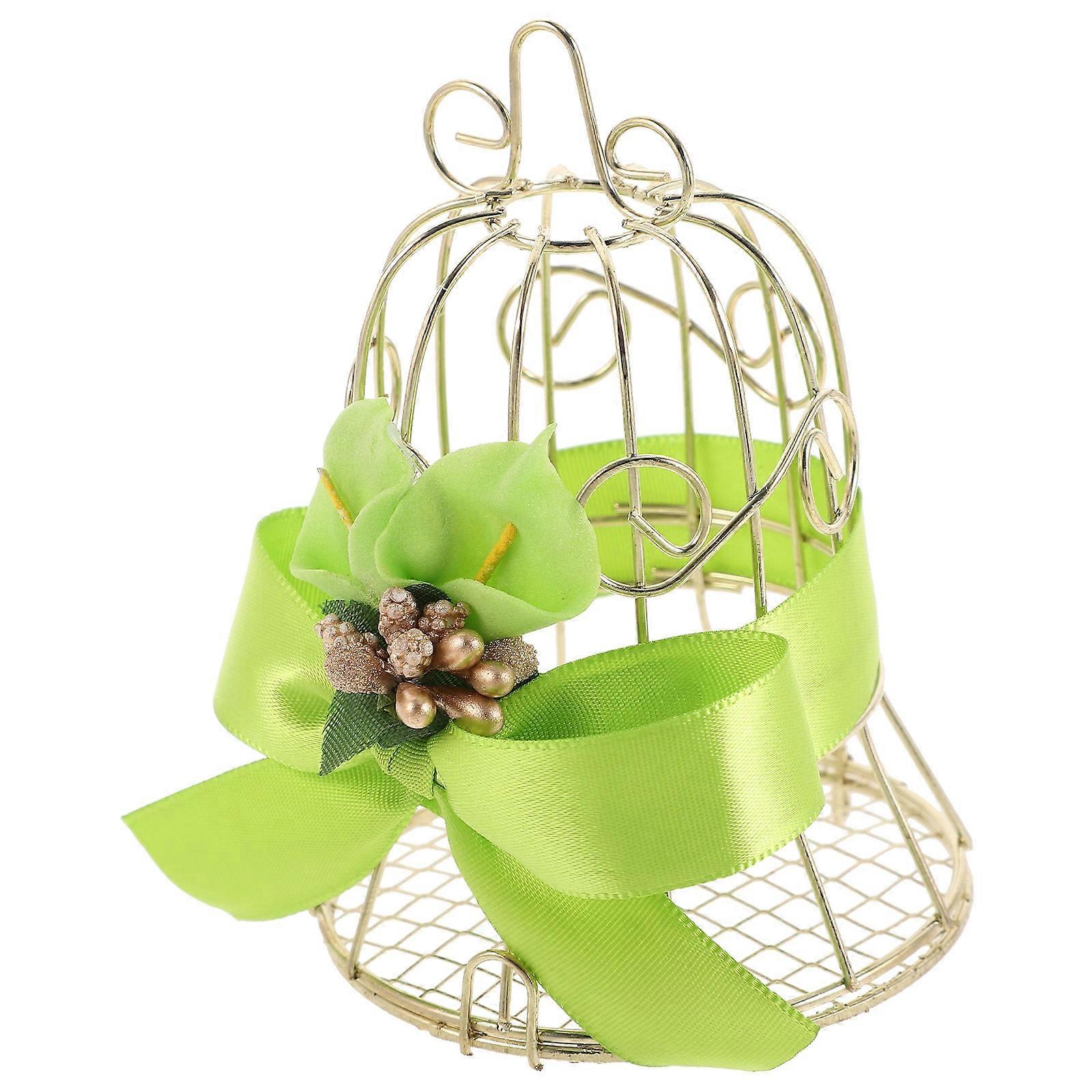 Metal Birdcage Candy Container for Storage 4Pcs Wedding Candy Boxes