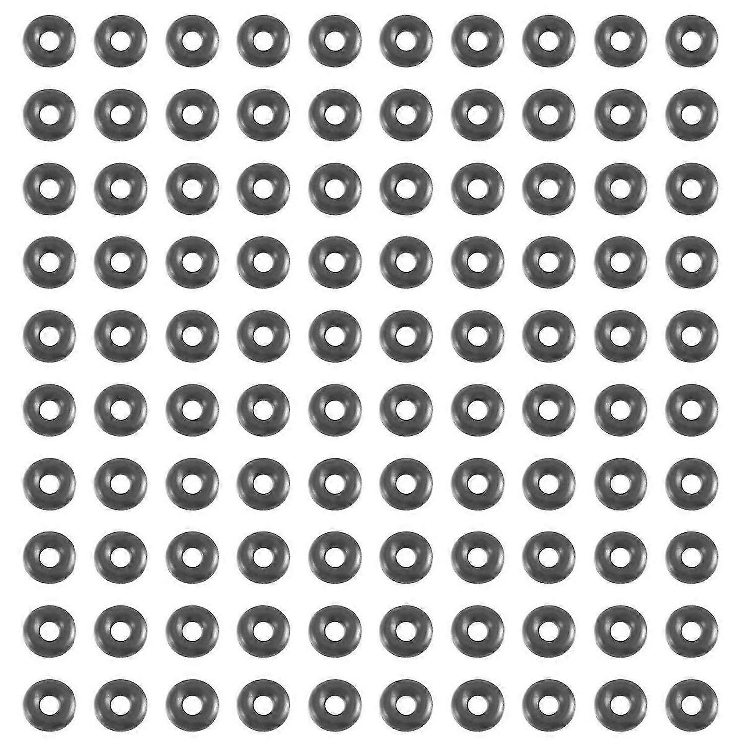 Nitril kauçuktan 100 adet O-ring 6 x 2 mm