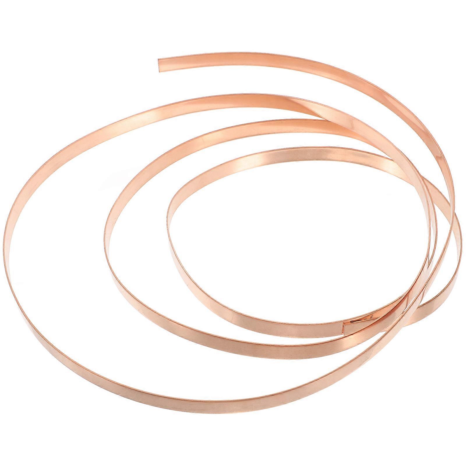 Copper Strip Copper Sheet for DIY Projects 1 Roll Rose Gold Electrical Use