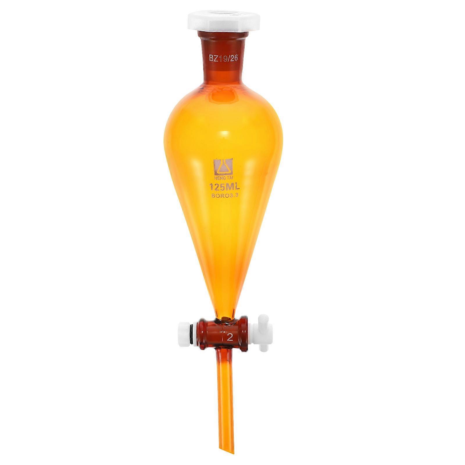 Separatory Funnel Glass Pear-Shaped for Laboratory Use 125ml