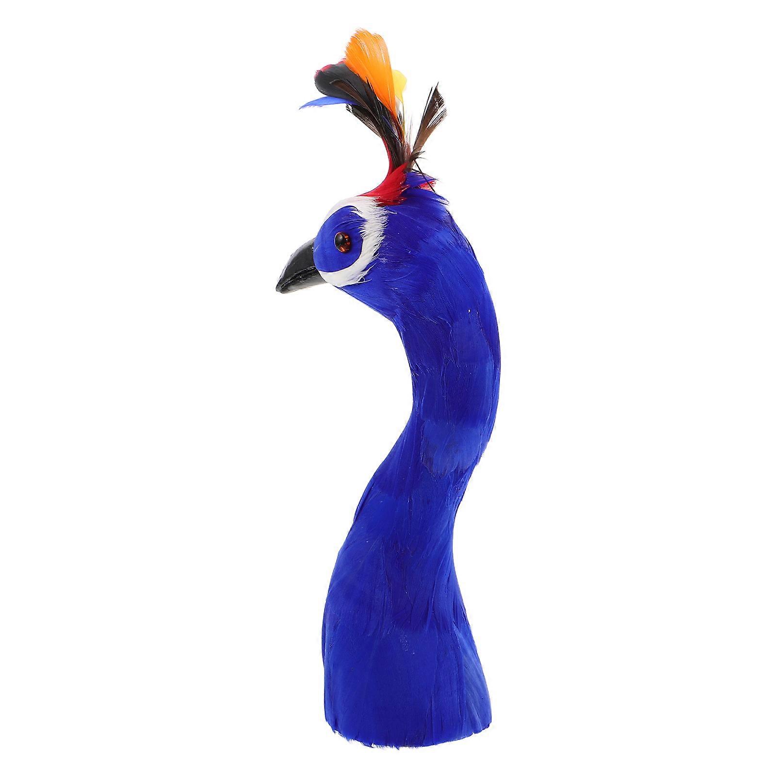 Peacock Head Decorative Model for Desk Tabletop and Office 1 Piece