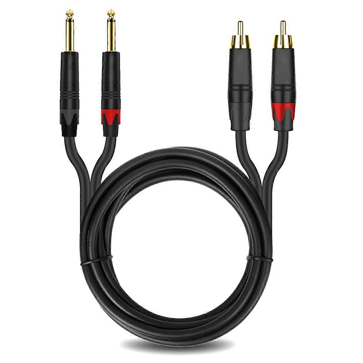 HiFi Audio Cable Stereo 6.35mm to 2 Cable Y Splitter
