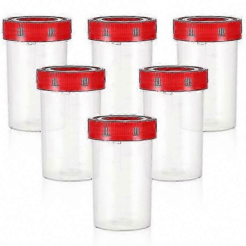 10 Pcs Urine Sample Containers with Lids, Specimen Bottles, Sample Cups