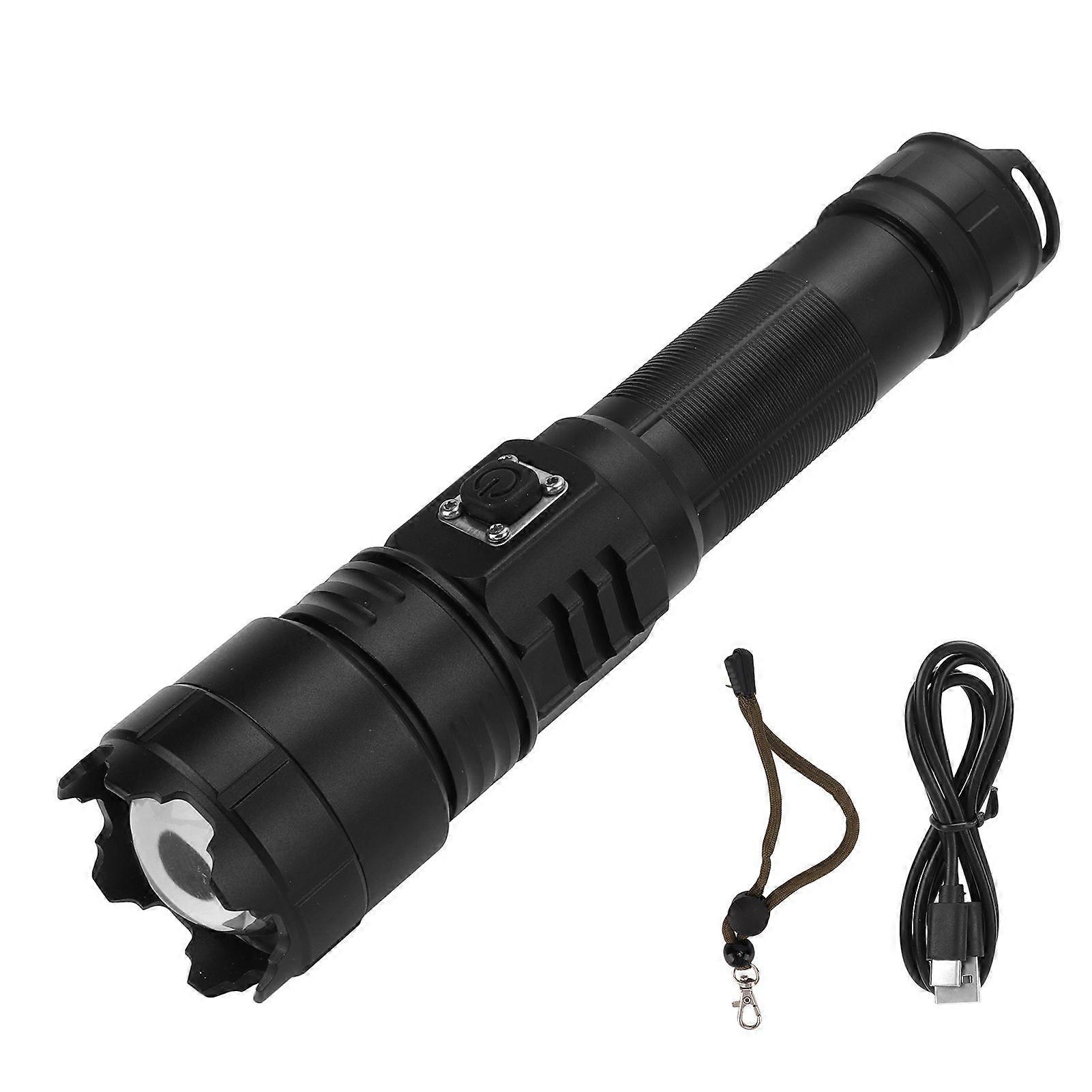 Outdoor Flashlight XHP70 Super Bright LED Flashlight Waterproof USB Rechargeable Torch for Cycling Camping Hiking