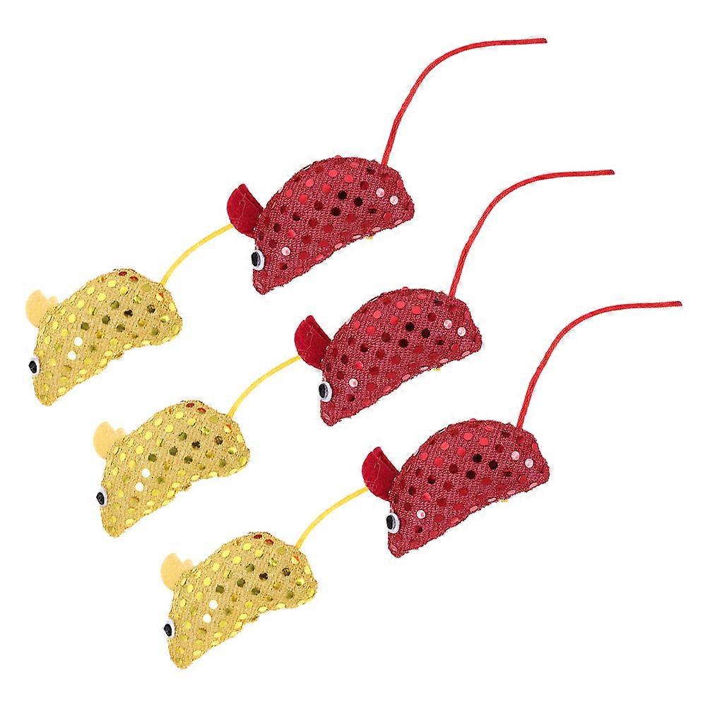 Sequin Cat Mouse Toys Kitten Chew Toys 30Pcs Fun Pet Toy Kit
