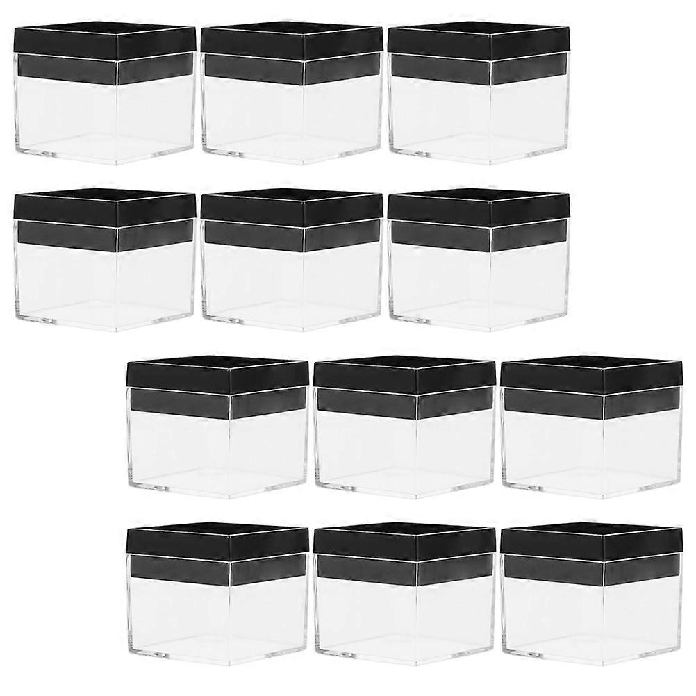 48Pcs Mineral Specimen Display Boxes for Storage Use Clear Plastic Display Boxes
