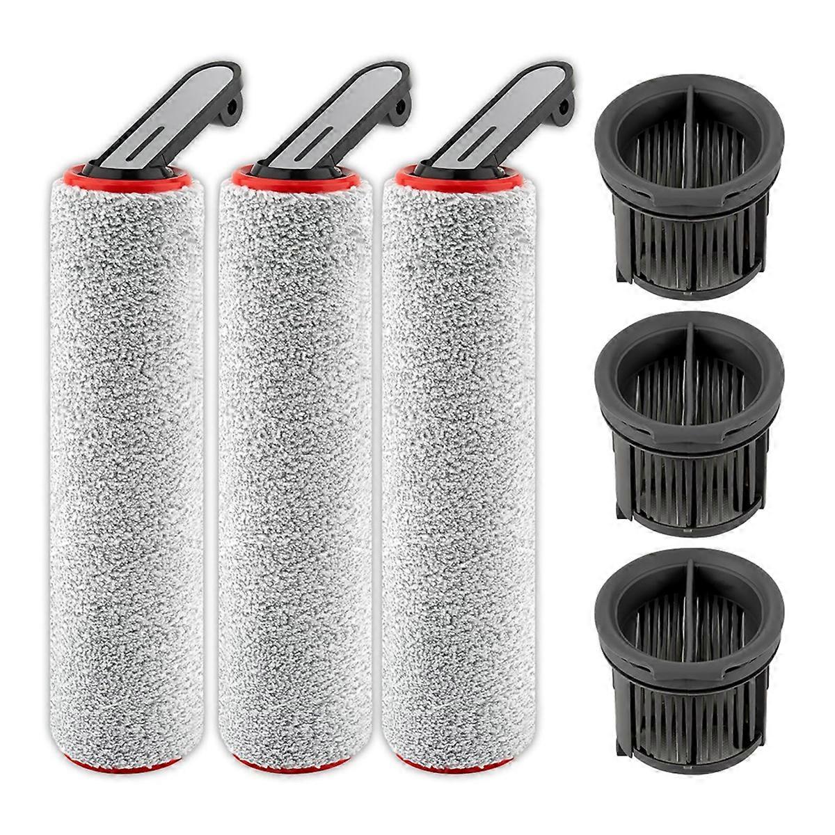 H14 Pro Replacement Roller Brushes and HEPA Filters for H14 Pro Cordless Wet and Dry Vacuum Cleaner