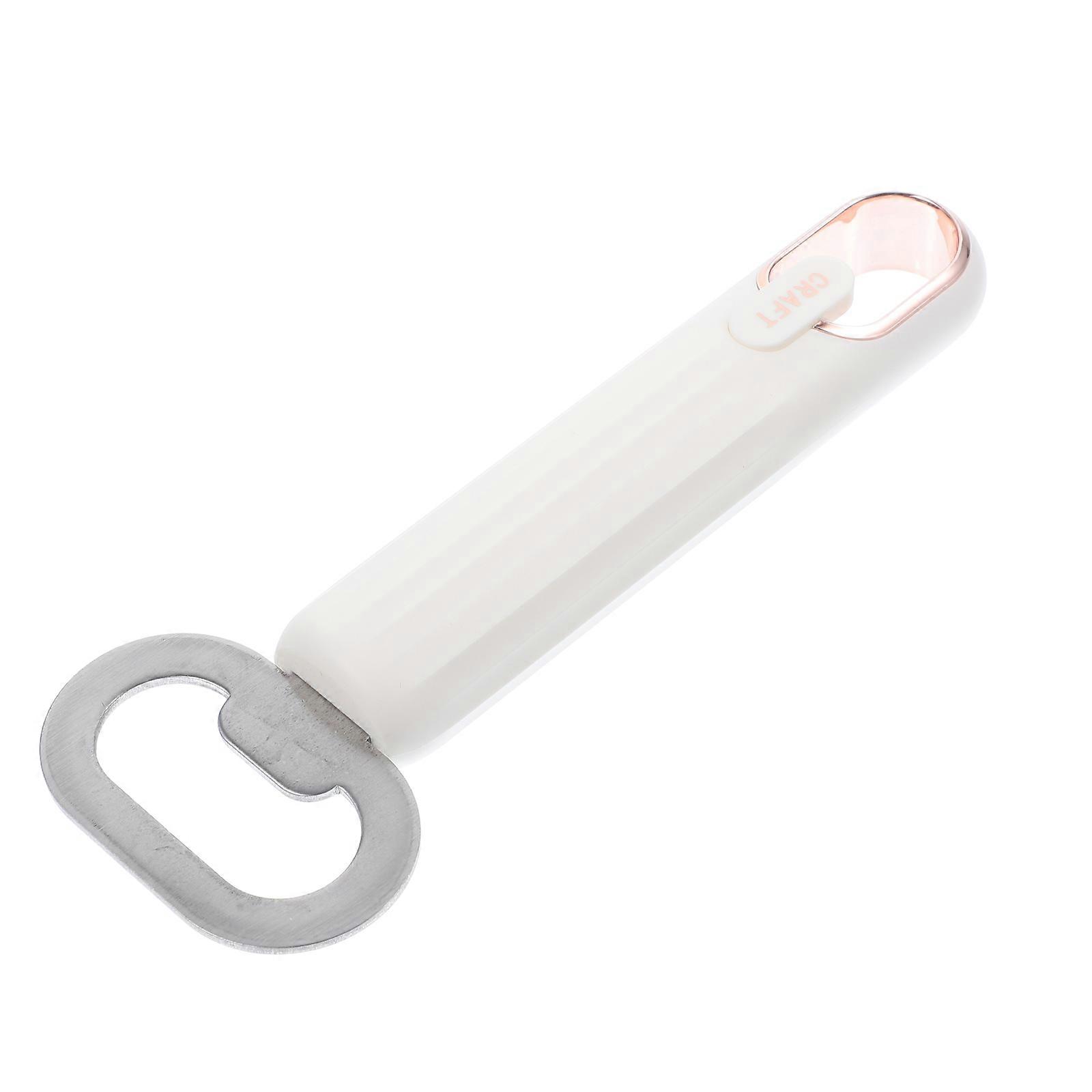 White Stainless Steel Bottle Opener Manual Use 5Pcs for Home