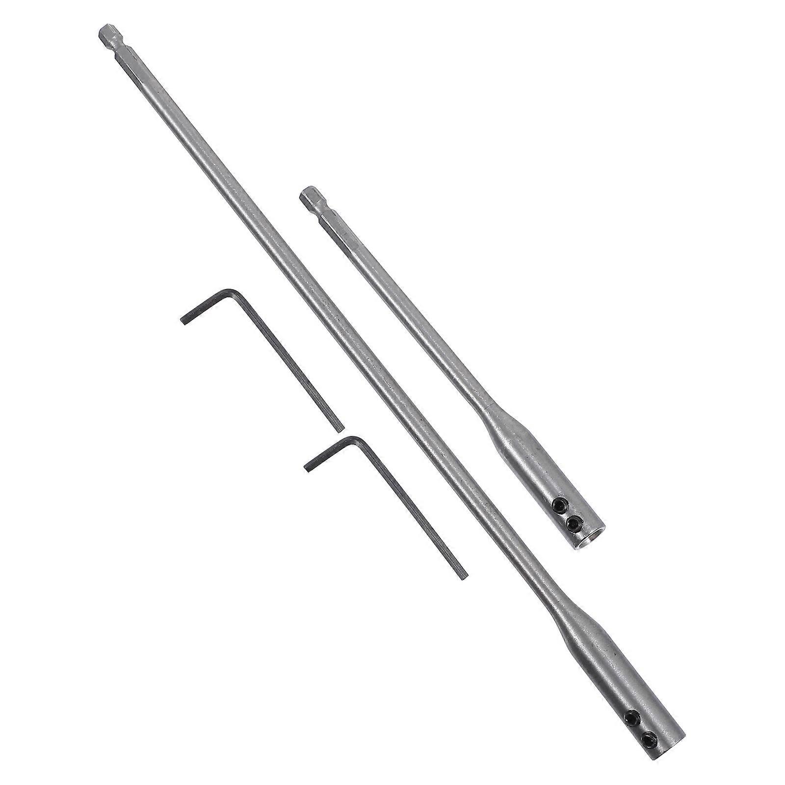 Silver Bit Expander Set Drill Bit Extension Rod for Home 2Sets