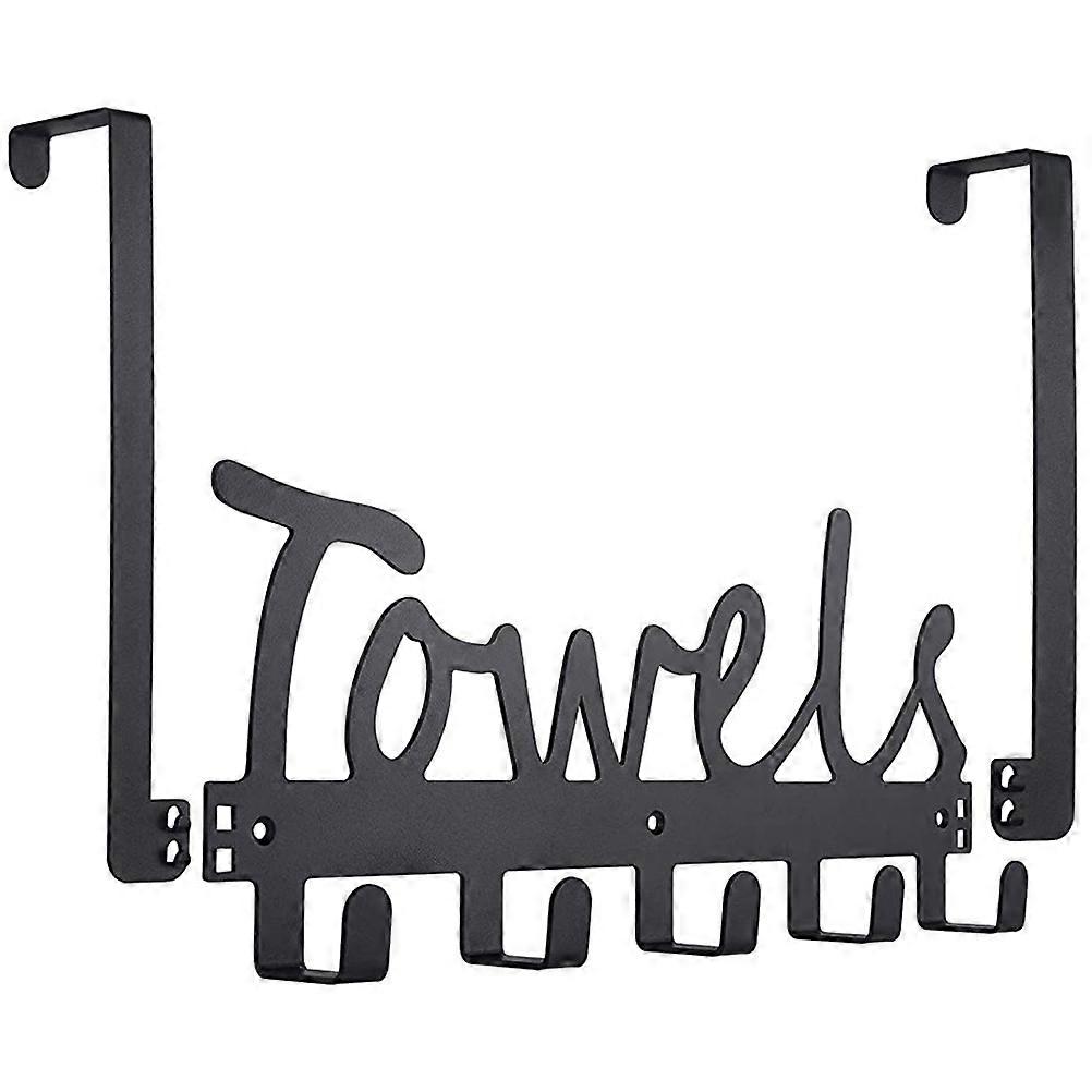 Over Door Towel Rack Metal Hook for Hanging 2Pcs Home Storage