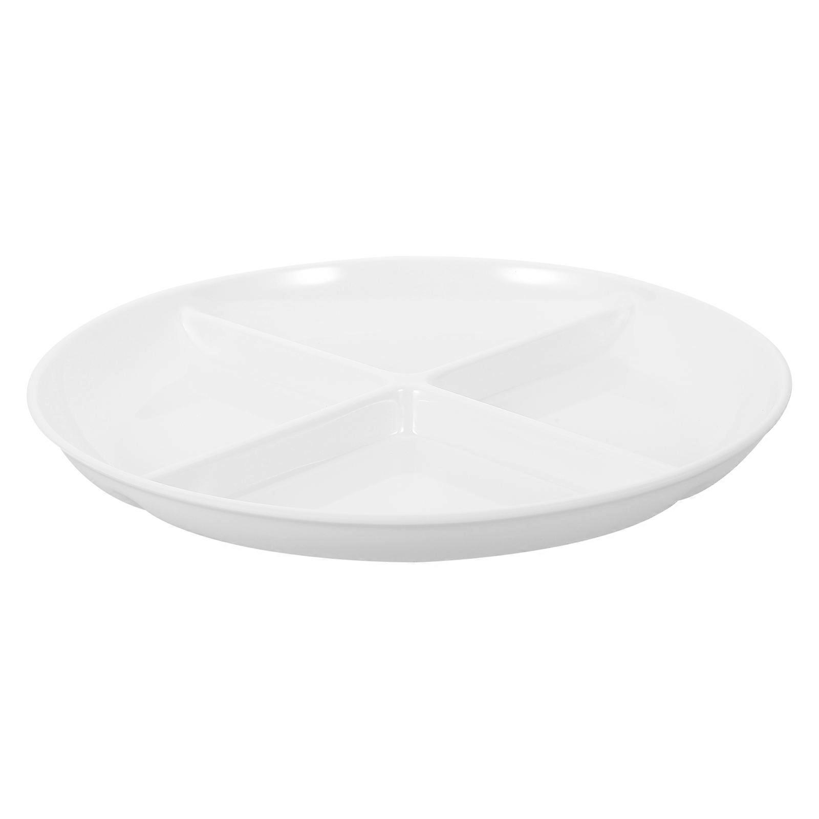 Multi-Grid Food Serving Plate Divided Snack Tray for Home Use 1 Piece