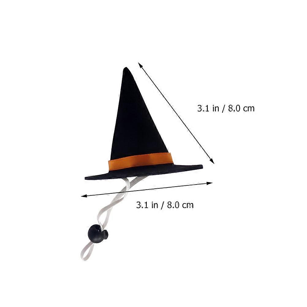 Cosplay Halloween Dog Cat Party Hat 3Pcs Black Pointed Design Suitable For Daily Wear Or Special Occasions