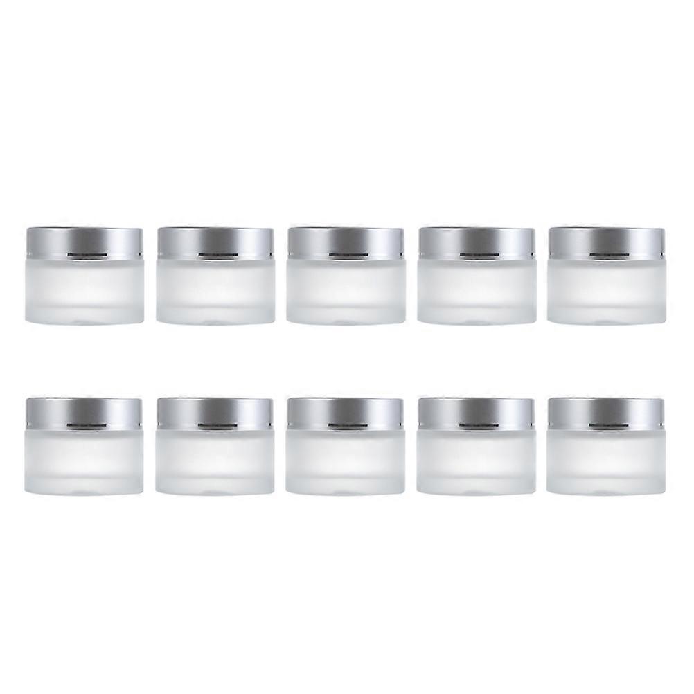 Glass Cream Boxes for Storage Use 20Pcs Bottle Set