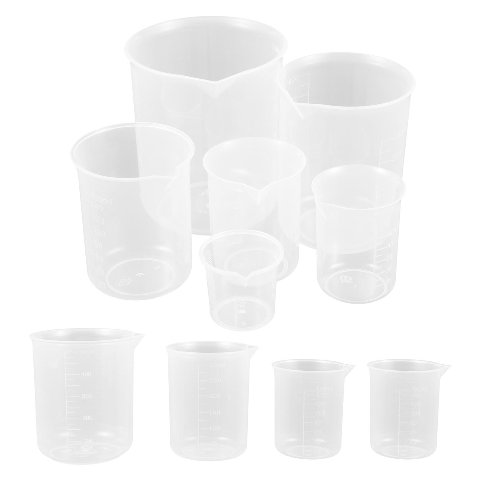 Measuring Beakers Plastic Measuring Beaker for Precise Liquid Measure 90Pcs