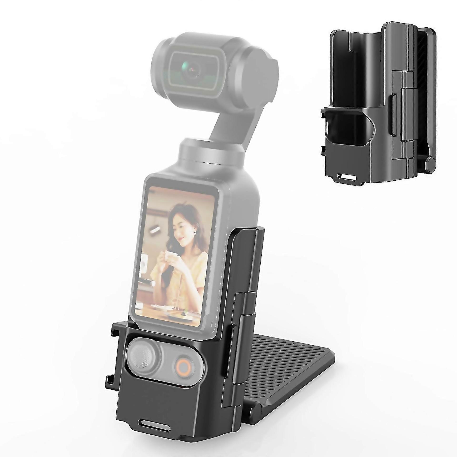 For New For Dji Osmo Pocket 3 Puluz Folding Magnetic Mount Base Bracket Black